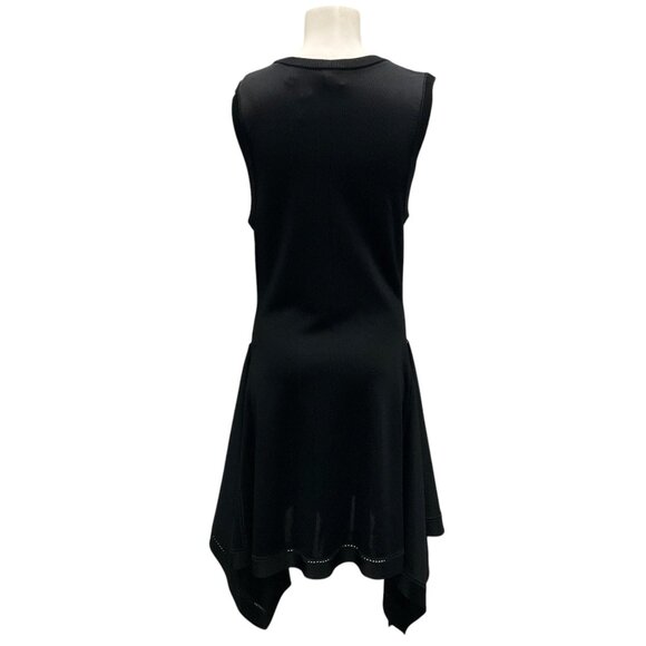 Burberry Black Draped Sleeveless Knit Dress - Picture 3 of 5